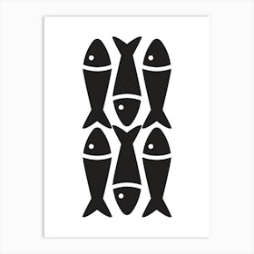 Fish In A Row. New York. Art Print