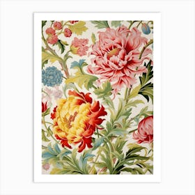 Floral Wallpaper 53 Art Print