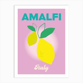 Amalfi Italy Travel Print Art Print