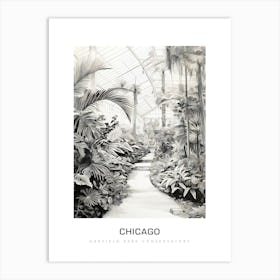 Garfield Park Conservatory 2, Chicago B&W Poster Art Print