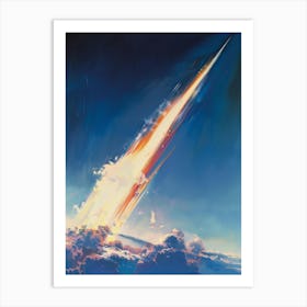 Spaceship In The Sky Art Print