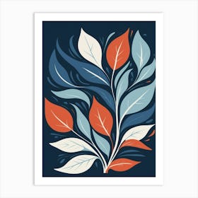 botanical garden leaf plant print 1 Art Print