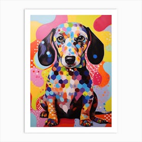 Dachshund Pop Art Inspired 1 Art Print