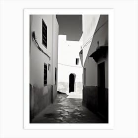 Almeria, Spain, Black And White Analogue Photography 2 Art Print