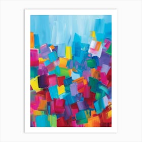 Abstract Squares 21 Art Print