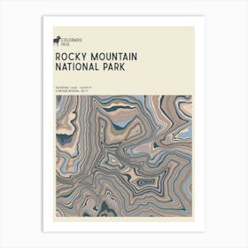 Rocky Mountain National Park Series Colorado Usa Art Print