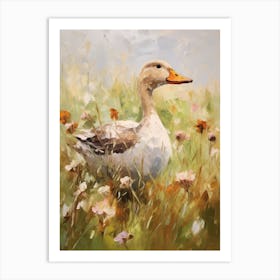 Bird Painting Duck 2 Art Print