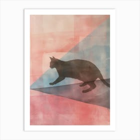 Cat Walking 4 Art Print