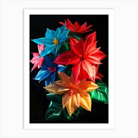 Bright Inflatable Flowers Poinsettia 2 Art Print