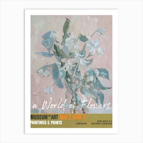 A World Of Flowers, Van Gogh Exhibition Bluebell 4 Art Print