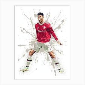 Cristiano Ronaldo Manchester United Art Print
