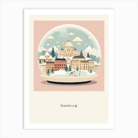 Salzburg Austria 4 Snowglobe Poster Art Print