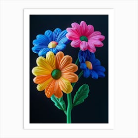 Bright Inflatable Flowers Gerbera Daisy 2 Art Print