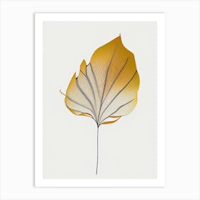 Marigold Leaf Abstract 3 Art Print