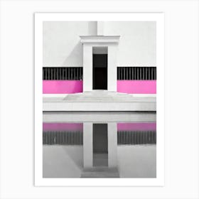 Pink Stripe Art Print