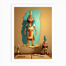 Egyptian Wall Sticker Art Print