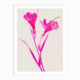 Hot Pink Heliconia 2 Art Print