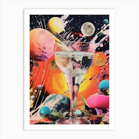 Photographic Cocktail Space Collage 3 Art Print