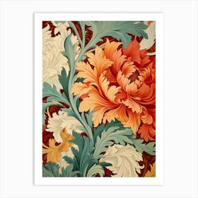 Victorian Floral Wallpaper 2 Art Print