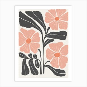 Pink Flowers 6 Art Print