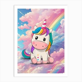 Unicorn In The Sky Art Print