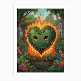 Heart Of Fire 73 Art Print