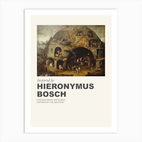 Museum Poster Inspired By Hieronymus Bosch 4 Art Print