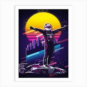 Sergio Perez Red Bull Driver Art Print