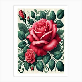 Red Roses 2 Art Print