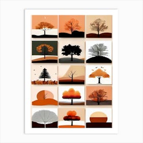 Autumn Collage, Autumn Collection Art Print