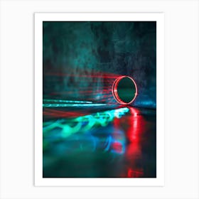 Abstract Light Rays Art Print