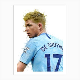 Kevin De Bruyne Watercolor Art Print