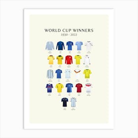 FIFA World Cup Winners Print Art Print