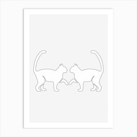 Twin Tails in Tandem Art Print