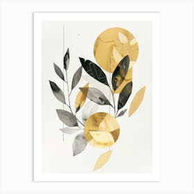 Gold Leaf 23 Art Print