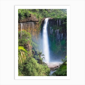 Marojejy National Park Waterfall, Madagascar Realistic Photograph (1) Art Print