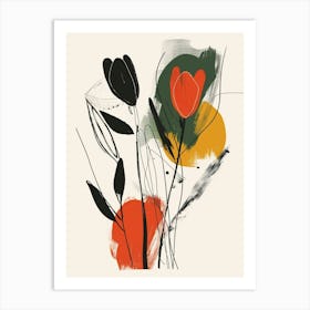 Zz Plant Minimalist Illustration 12 Art Print