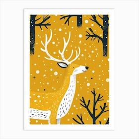 Yellow Caribou 4 Art Print