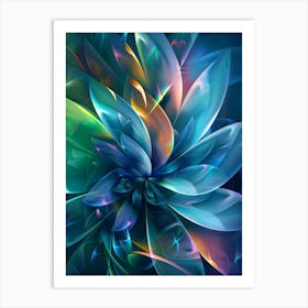 Abstract Flower 29 Art Print