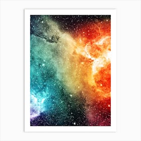 Deep space, mashups #6 — space poster Art Print