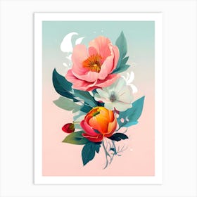 Peonies 17 Art Print