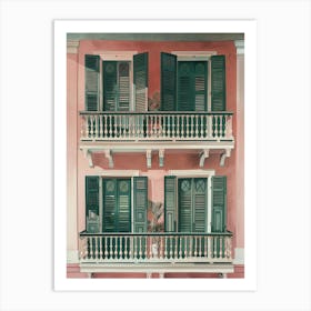 Balconies Of New Orleans Art Print