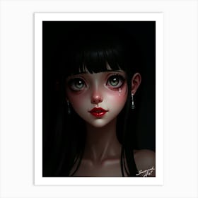 Anime Girl 3 Art Print