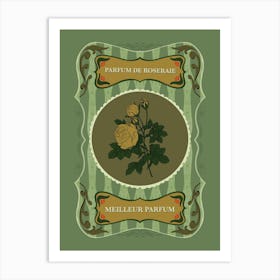 Retro Floral Poster Art Print