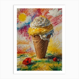 Ice Cream Cone 52 Art Print