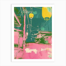 Otaru Japan Duotone Silkscreen 1 Art Print