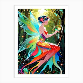 Rainbow Fairy 1 Art Print