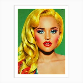 Amanda Bynes Colourful Pop Movies Art Movies Art Print