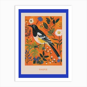 Spring Birds Poster Magpie 5 Art Print