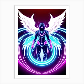 Neon Angel 2 Art Print